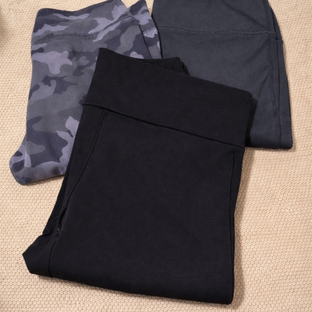 Black and Gray Leggings Set